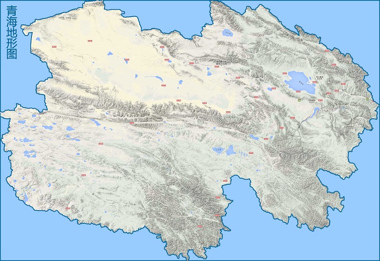 青海地形图高清版大图免费版(1)