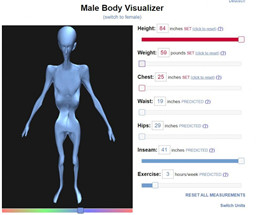 bodyvisualizer身高体重体型模拟器0