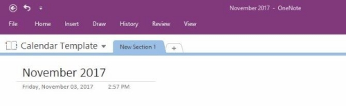 onenote2020破解版日历模板如何制作2