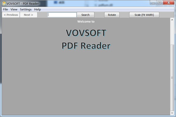 Vovsoft PDF ReaderV1.60