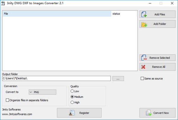 3nity DWG DXF to Images Converter下载v2.11