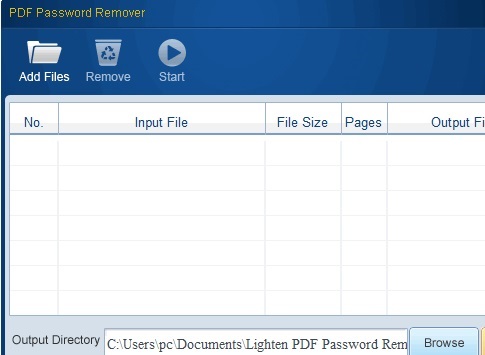 Lighten PDF Password Remover0