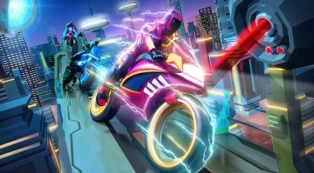 赛博摩托竞赛游戏安卓版（Super Hero Racing Bike Games） v1.310