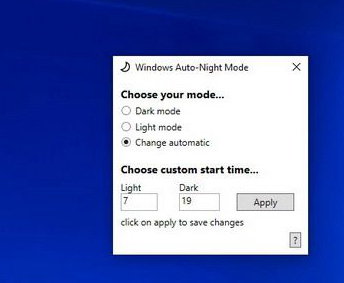 Windows AutoNight Mode0