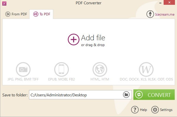 Icecream PDF Converter0