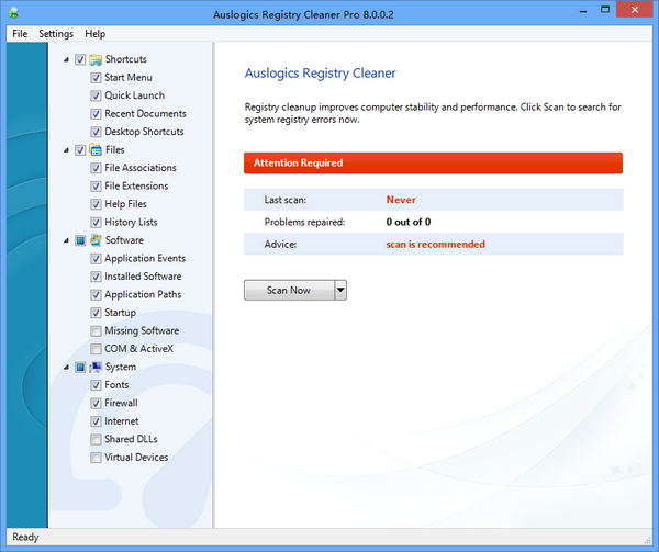 Auslogics Registry Cleaner Pro 9破解版 中文免费版1