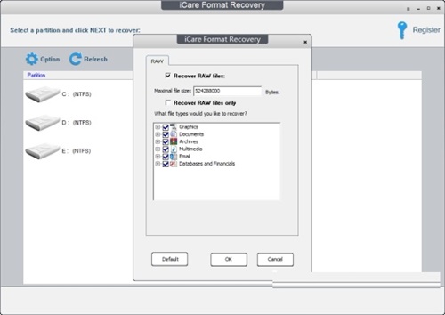 iCare Format Recovery