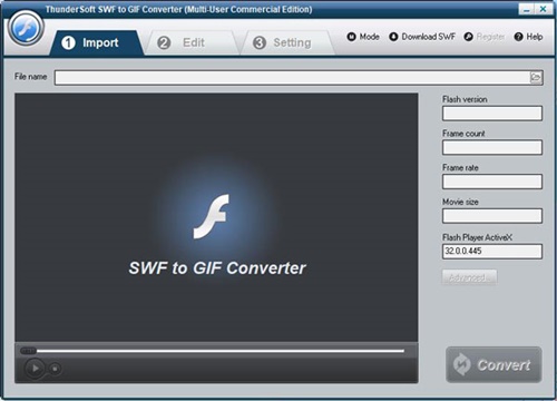 ThunderSoft SWF to GIF Converter视频格式转换工具 v4.3 破解版0