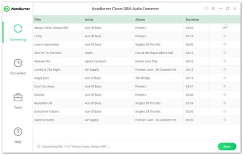 NoteBurner破解版使用教程8