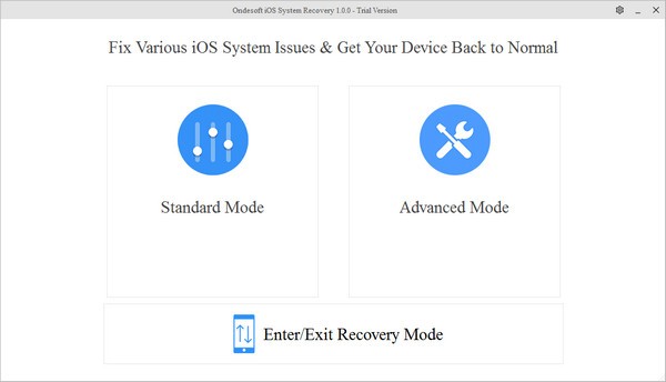 Ondesoft iOS System Recovery最新免费版 v1.0.0 绿色破解版0