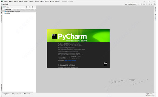 pycharm professional下载安装 V2020.3.2 汉化版0