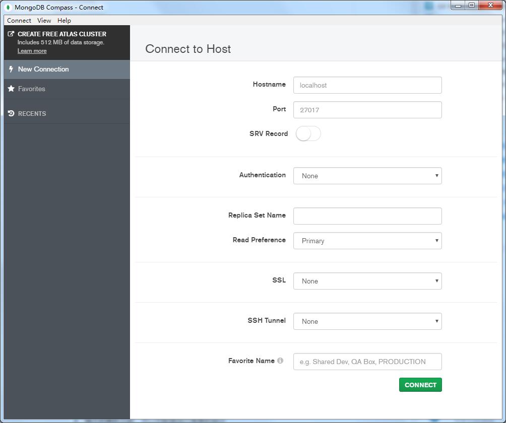 mongodb可视化工具绿色版安装教程3