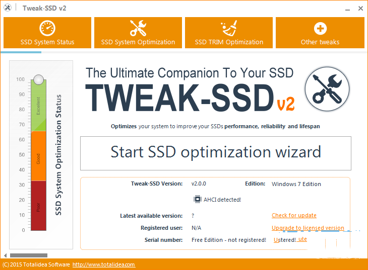 Tweak SSD(SSD固态硬盘优化软件)破解版下载 V2.0.41 中文免费版0