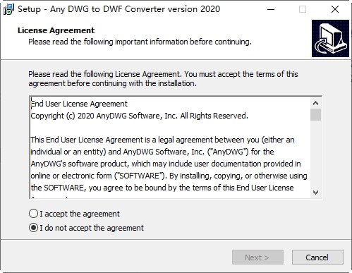 Any DWG to DWF Converter(DWG转DWF转换器)正版 v1.0 中文版0