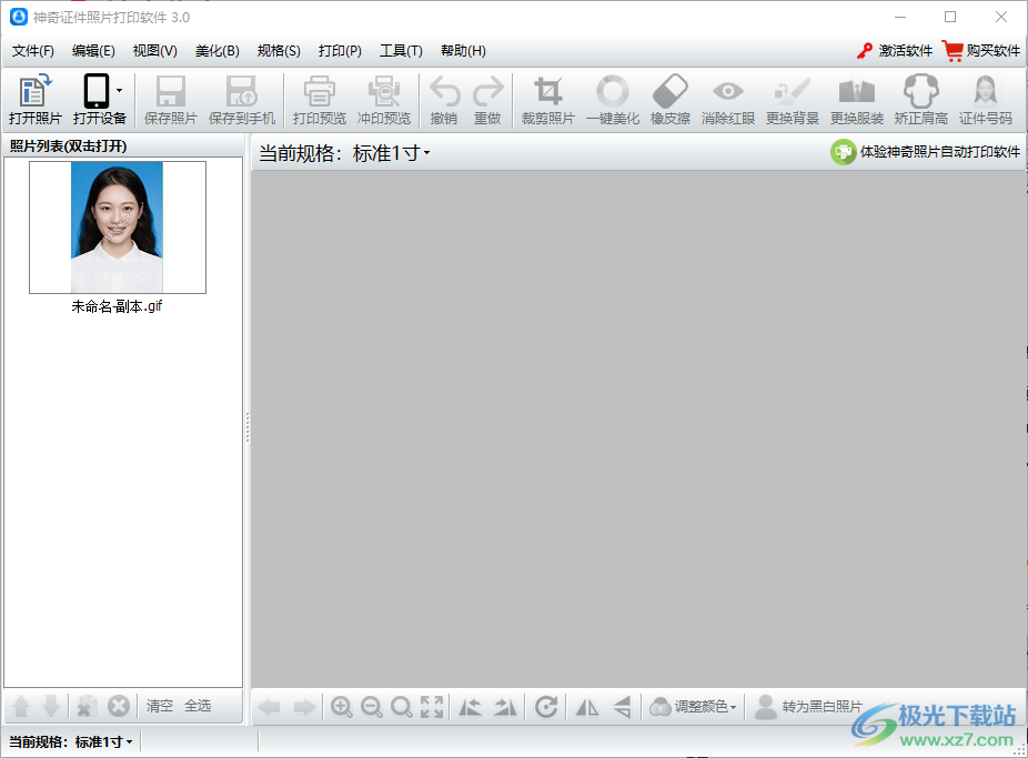 神奇证件照片打印软件