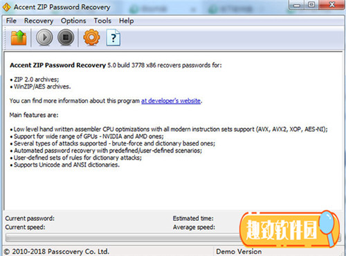 Accent ZIP Password Recovery下载(zip密码恢复器) v5.0 绿色版0