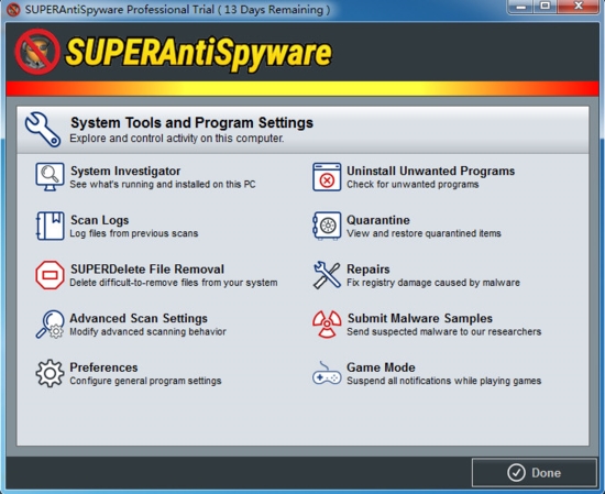 SUPERAntiSpyware下载 附注册机 v10.0.1202 最新版2