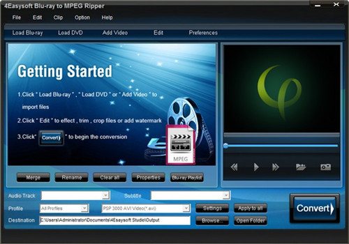 4Easysoft Blu-ray to MPEG Ripper下载 v3.1.36 免费版0