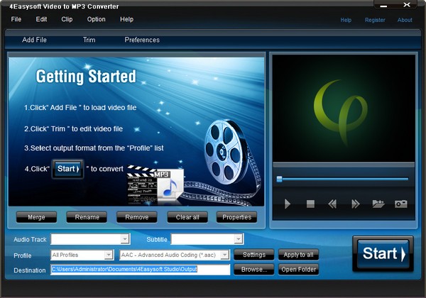 4Easysoft Video to MP3 Converter(音频转换器) V3.2.22 正版0