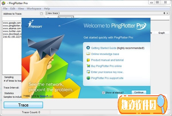 pingplotter(网络监测软件) V3.20 中文免费版0