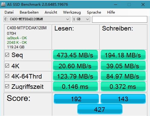 AS SSD Benchmark中文版2