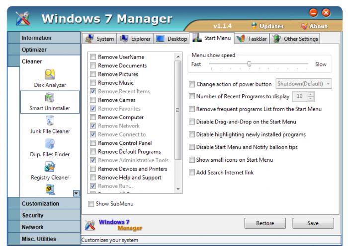 Windows 7 Manager中文版v4.41