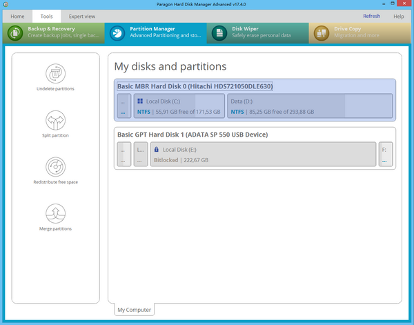 Paragon Hard Disk Manager Advanced0