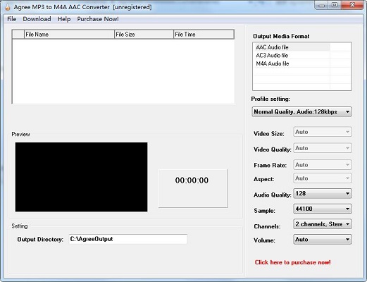 Agree MP3 to M4A AAC Converter0