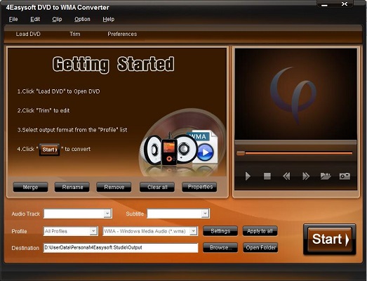 4Easysoft DVD to WMA Converter0