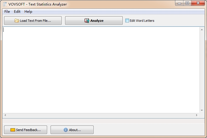 VovSoft Text Statistics Analyzer下载v2.60