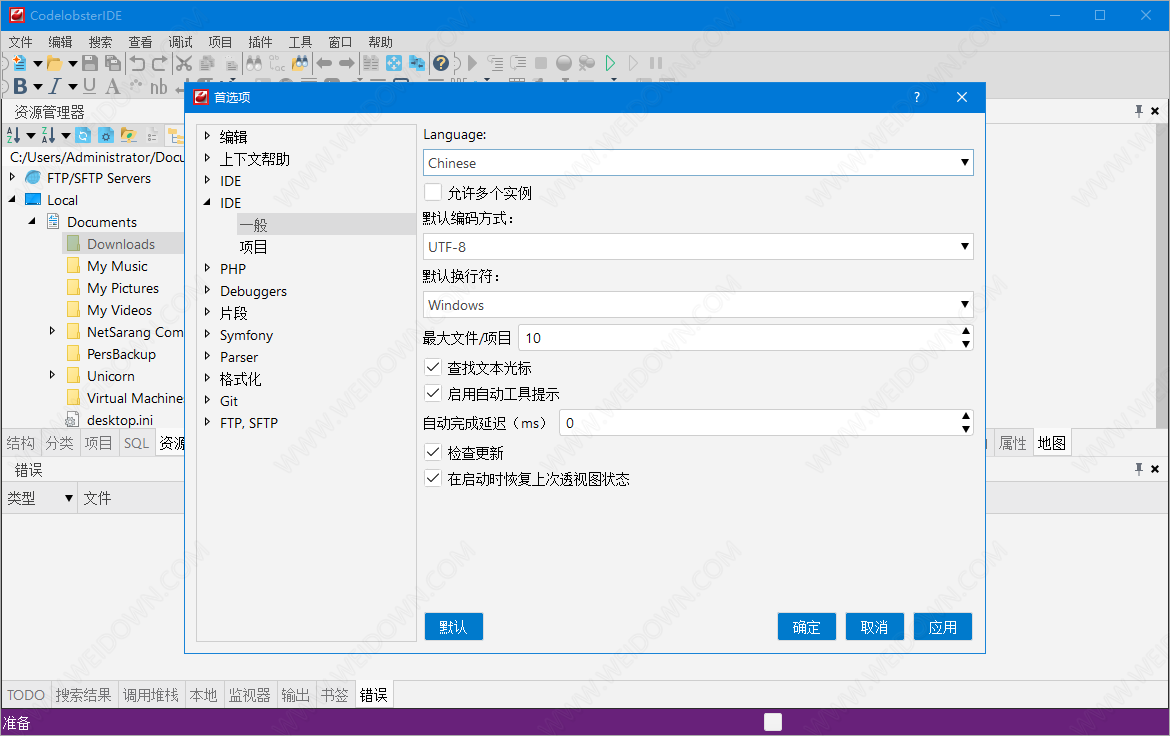 CodeLobster IDE(代码编辑器)v2.00