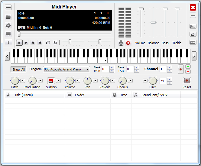 MiDi播放器绿色版0