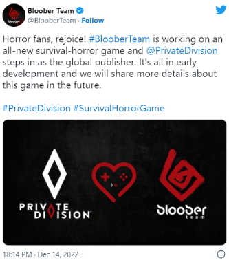 Bloober team正开发新恐怖游戏 成行业引领