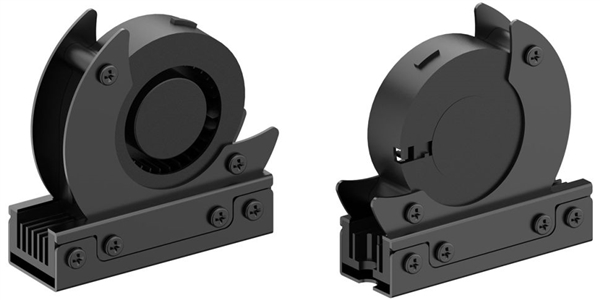 搭载5cm涡轮风扇：Akasa推出新款M.2 SSD散热器