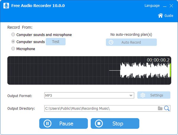 Free Audio Recorder 录音机软件 v10.0.0