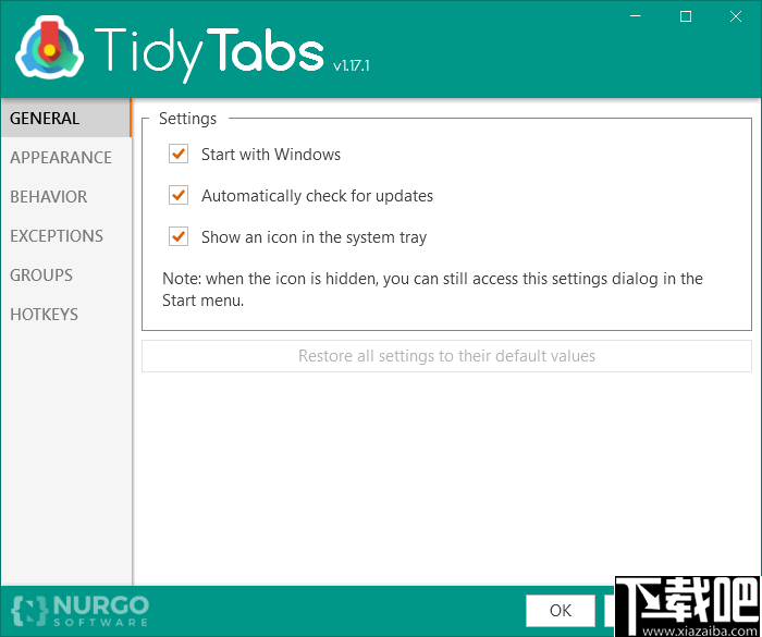 TidyTabs Pro 窗口管理器 v1.22 