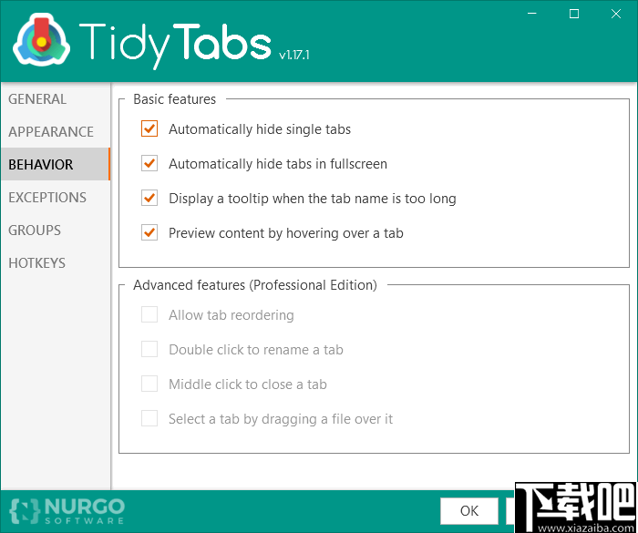 TidyTabs Pro 窗口管理器 v1.22 