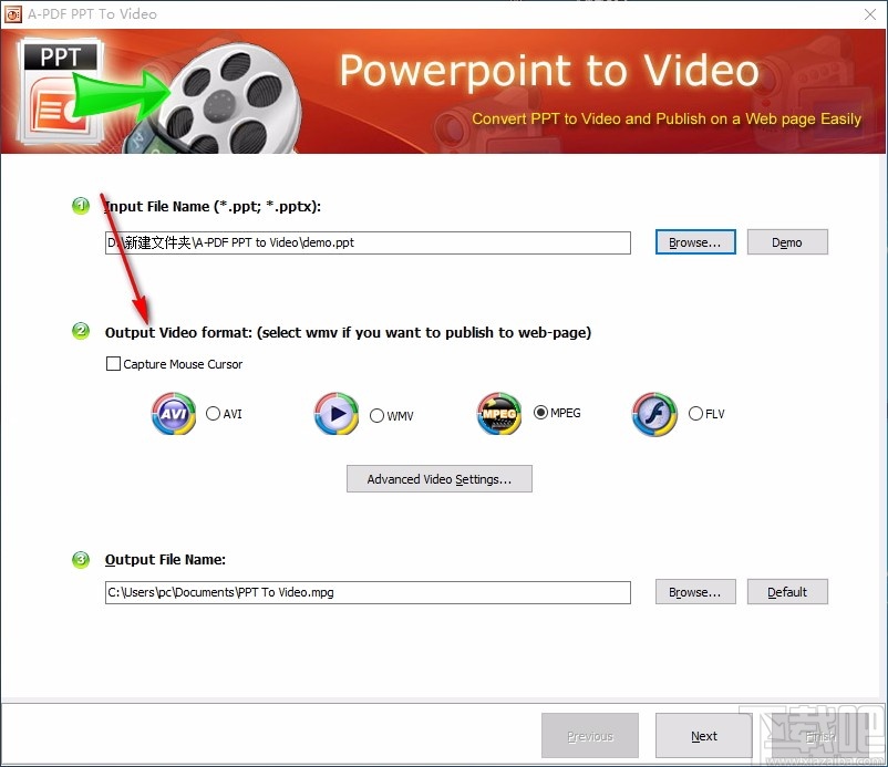 A-PDF PPT to Video(PPT转转换器视频) v1.6.0.1 最新版