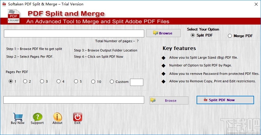 Softaken PDF Split Merge(PDF拆分合并工具) v1.1 免费版