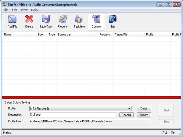 Bluefox Video to Audio Converter v3.02 免费版