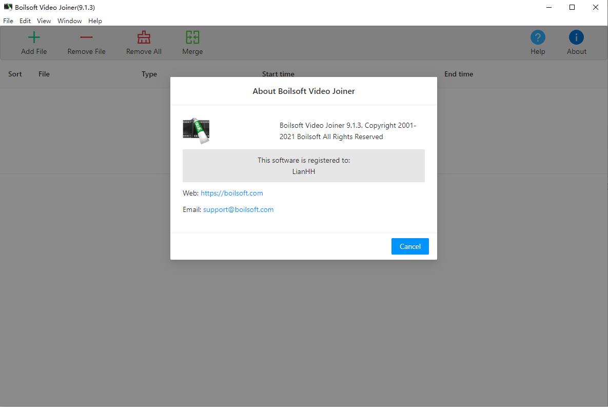 Boilsoft Video Joiner（视频合并工具）免激活版 8.1.4英文便携版0