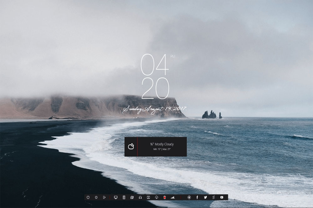 Rainmeter（雨滴桌面秀）v4.5.12.36161