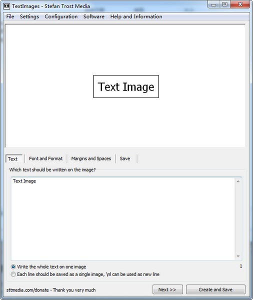 TextImages(文字转图片软件) v1.1.0.1 免费版