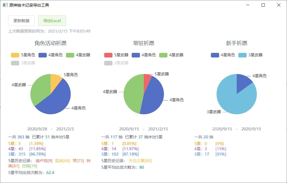 原神抽卡统计工具 v0.6.12 免费版下载