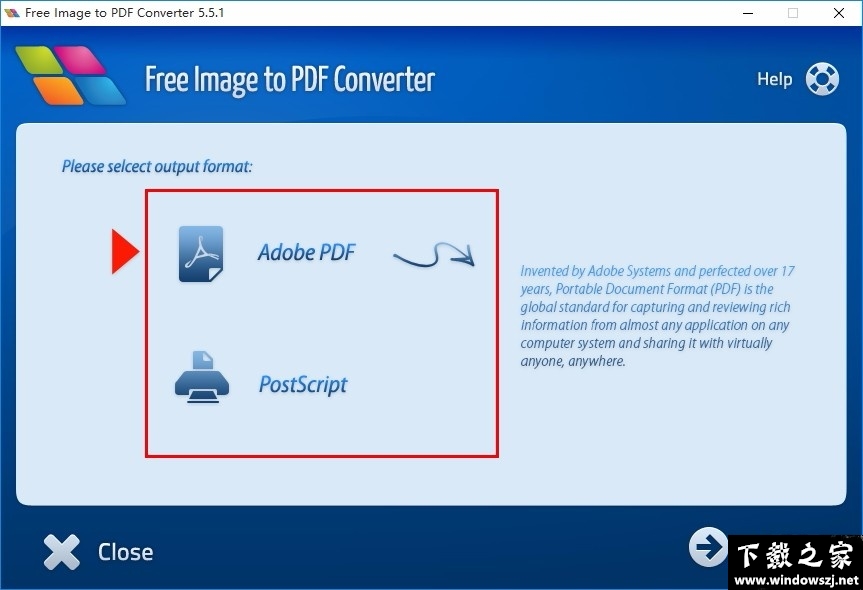 Free Image to PDF Converter v5.5.1 免费版