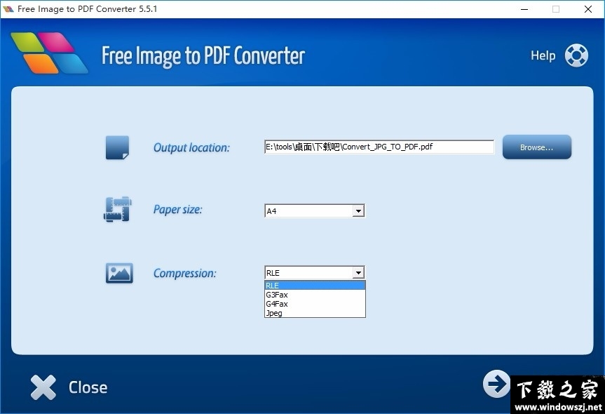 Free Image to PDF Converter v5.5.1 免费版