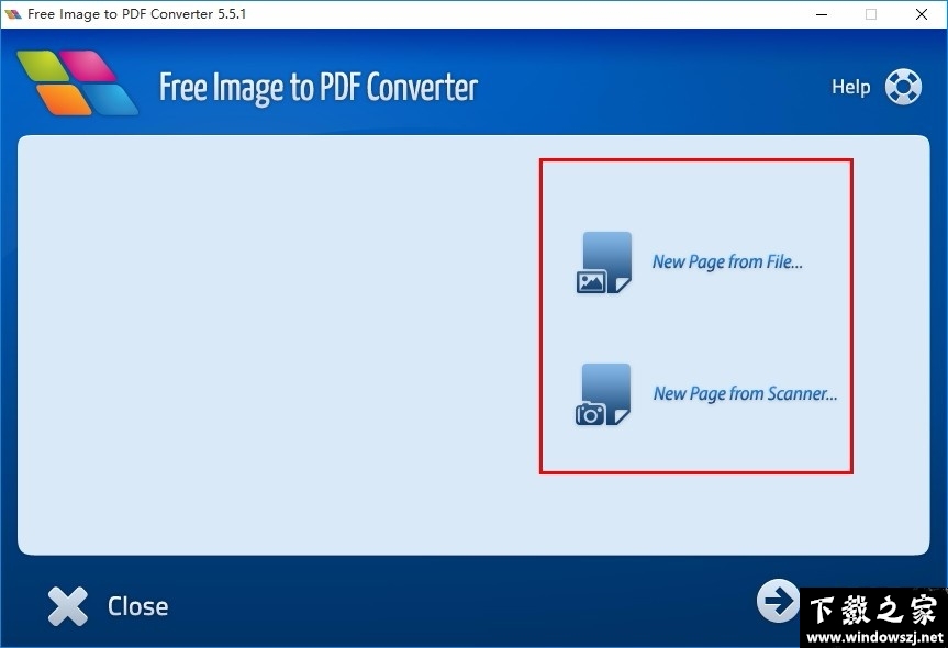 Free Image to PDF Converter v5.5.1 免费版