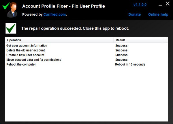 Account Profile Fixer v1.5.0.1 免费版