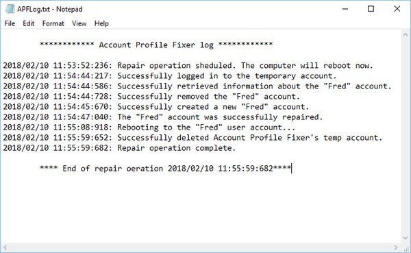 Account Profile Fixer v1.5.0.1 免费版