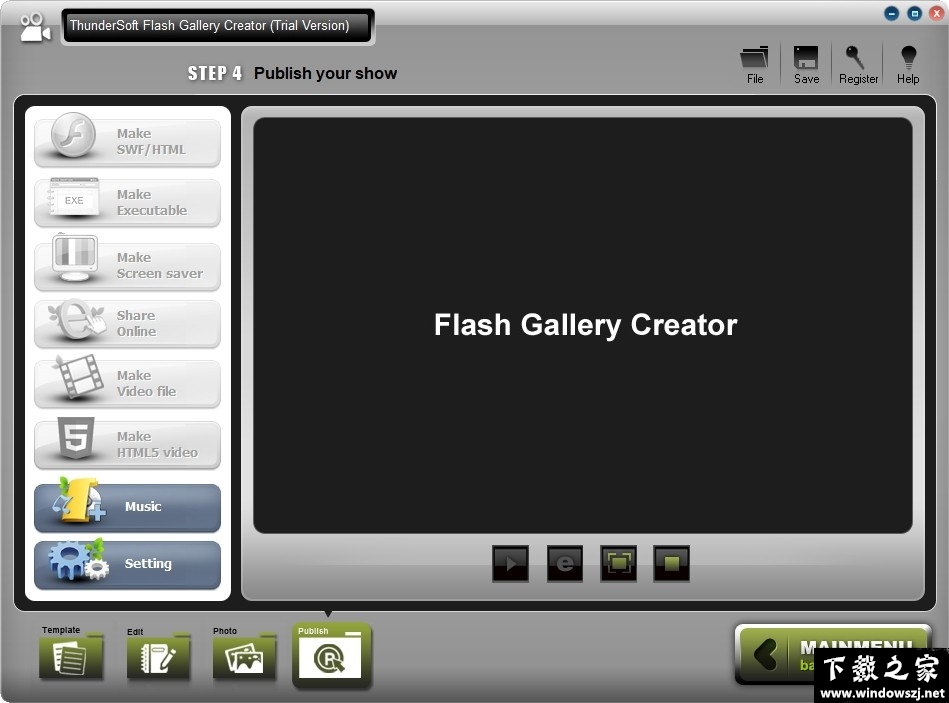 ThunderSoft Flash Gallery Creator v2.6 免费版